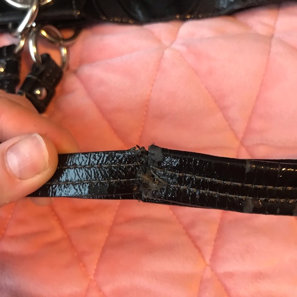 COACH~ Patent Leather Tote/Shoulder Bag - Picture 7 of 8